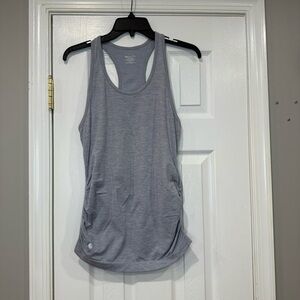Athleta Speedlight Seemless Tank Top Racerback Womens Small Heathered Gray
